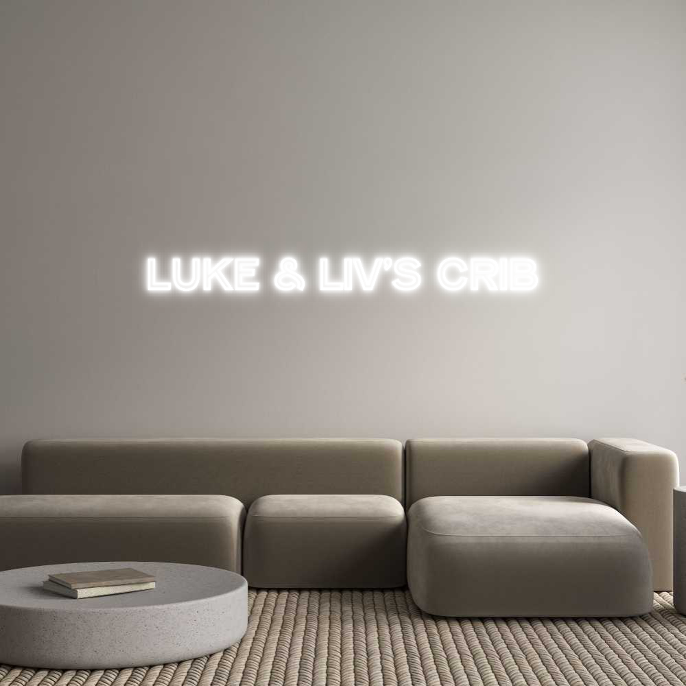 Custom Neon Text - Luke & liv’s ...