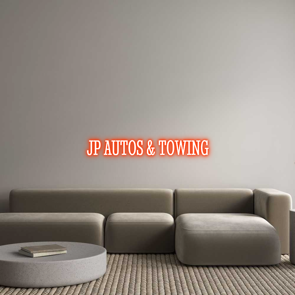 Custom Neon Text - JP AUTOS & TO...