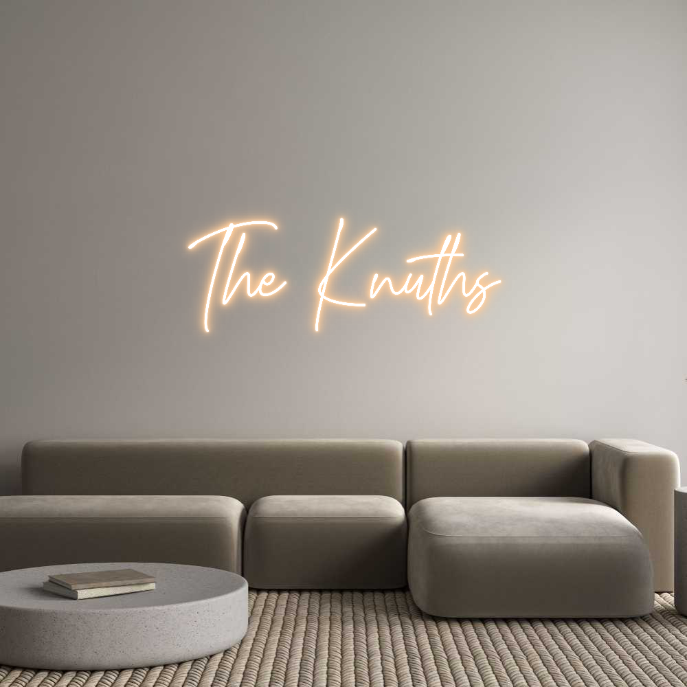 Custom Neon Text - The Knuths