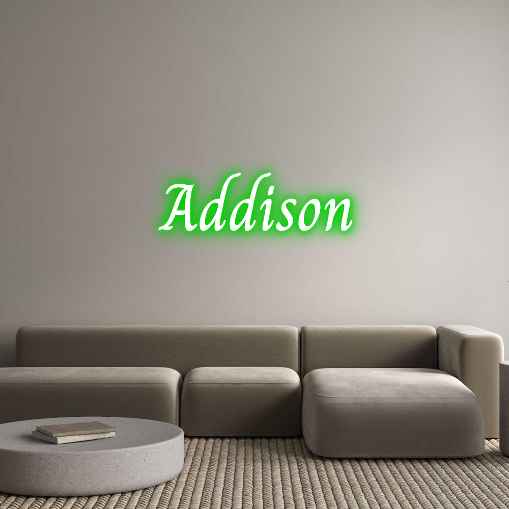 Custom Neon Text - Addison