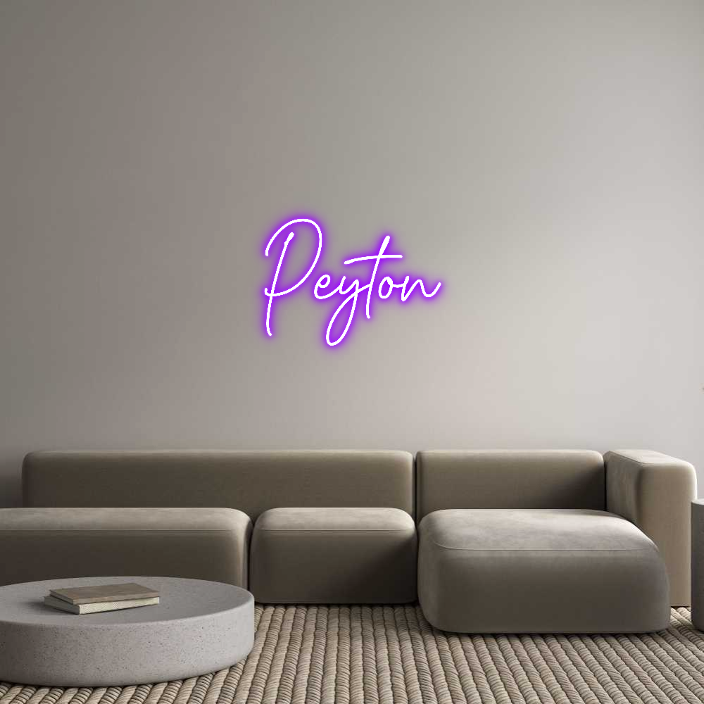 Custom Neon Text - Peyton