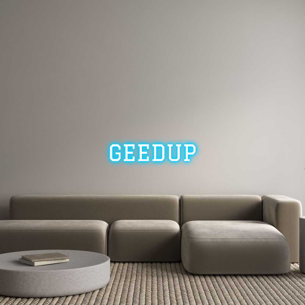 Custom Neon Text - GEEDUP