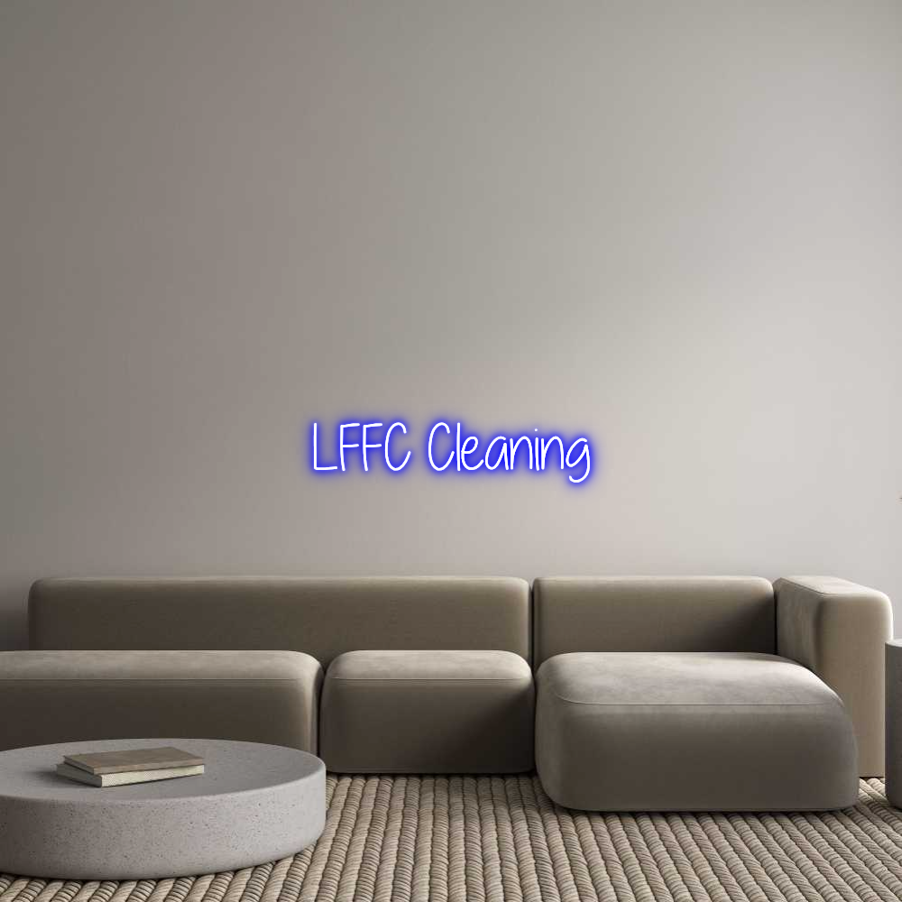 Custom Neon Text - LFFC Cleaning