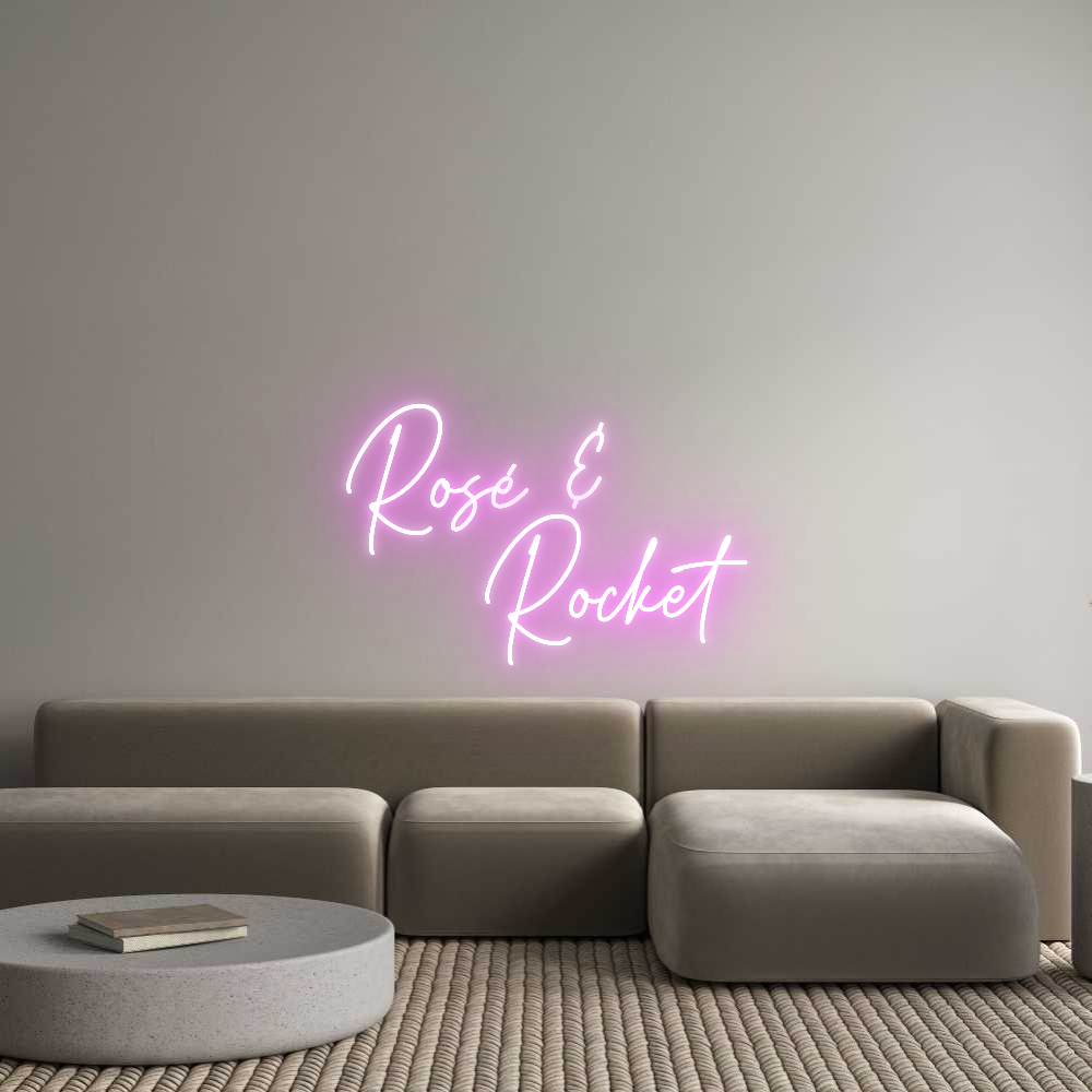 Custom Neon Text - Rosé & 
    ...