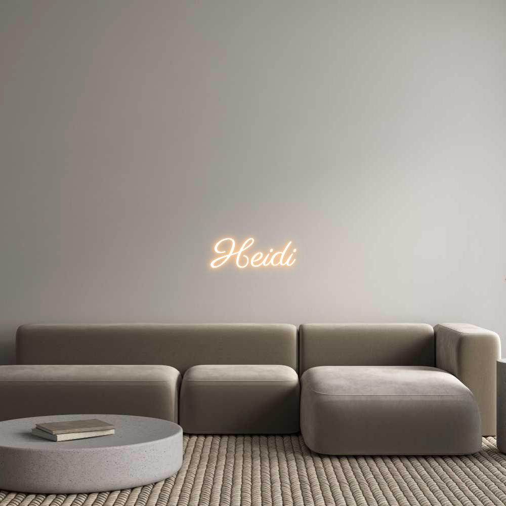 Custom Neon Text - Heidi
