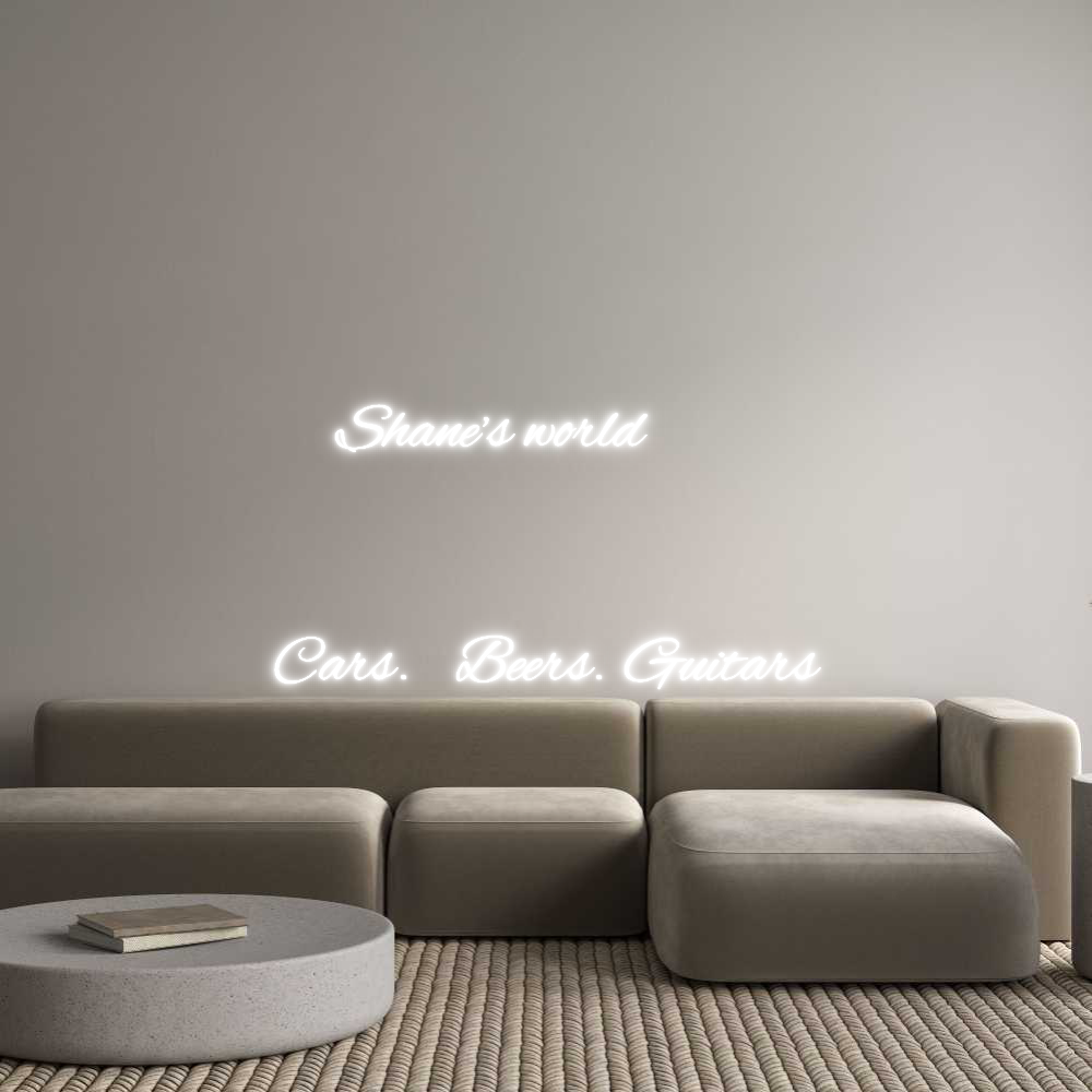 Custom Neon Text -      Shane’s ...
