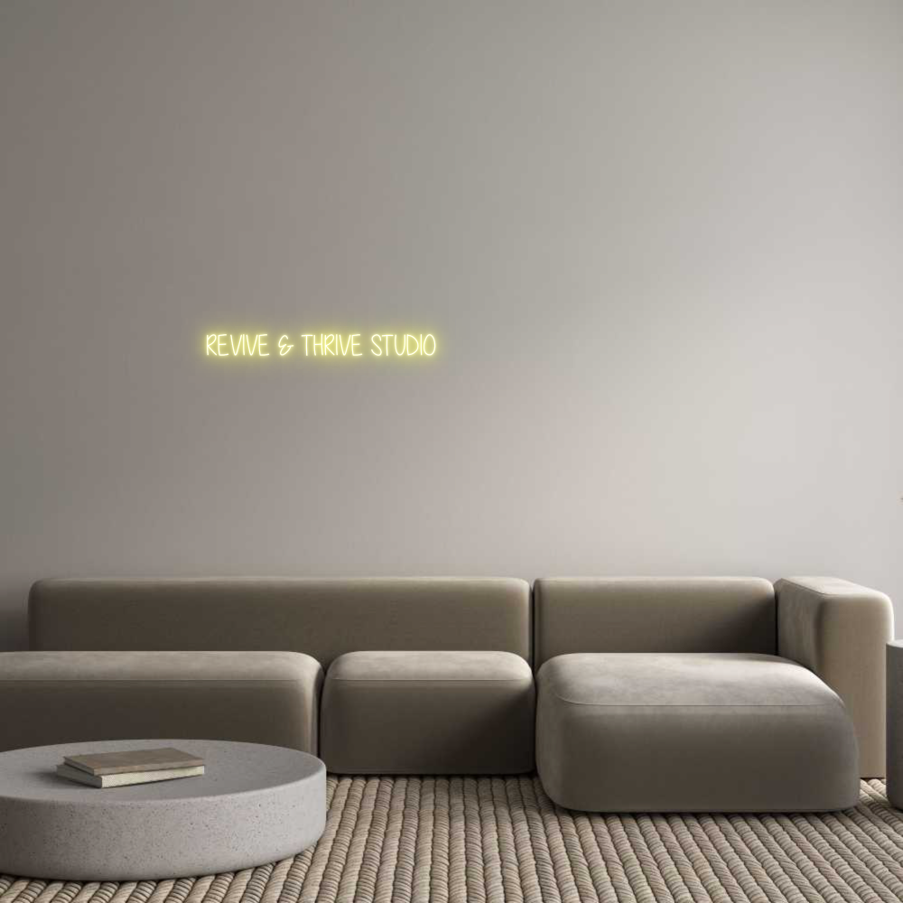 Custom Neon Text - REVIVE & THRI...
