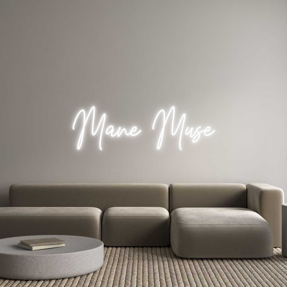Custom Neon Text - Mane Muse