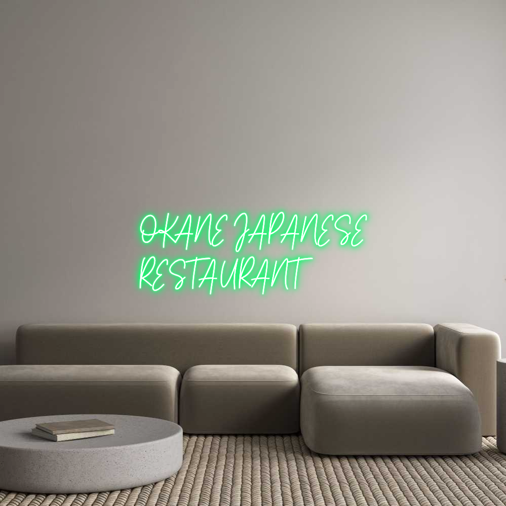 Custom Neon Text - OKANE JAPANES...