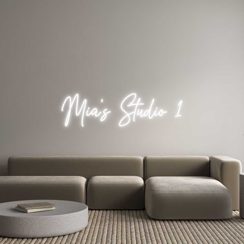 Custom Neon Text - Mia’s Studio 1