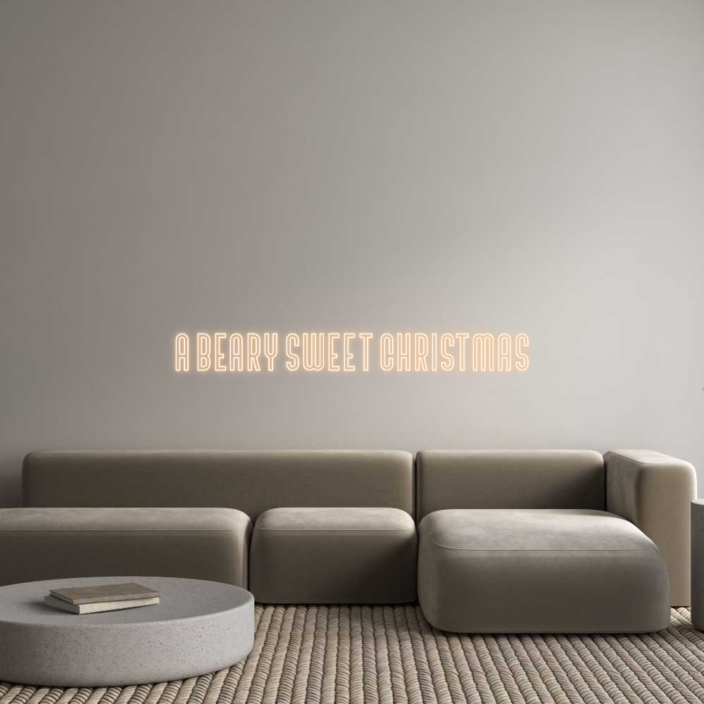 Custom Neon Text - A BEARY SWEET...