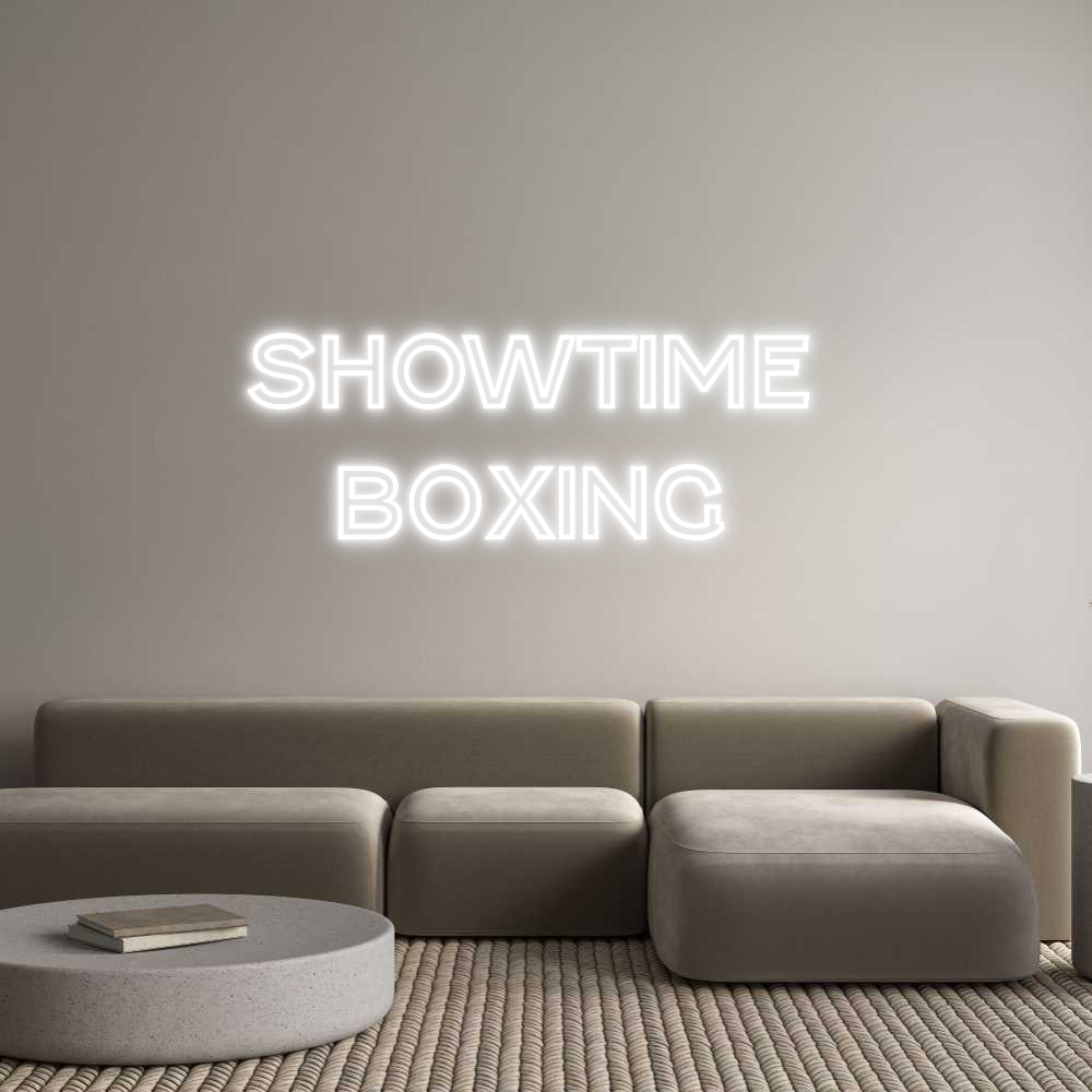 Custom Neon Text - SHOWTIME 
BO...