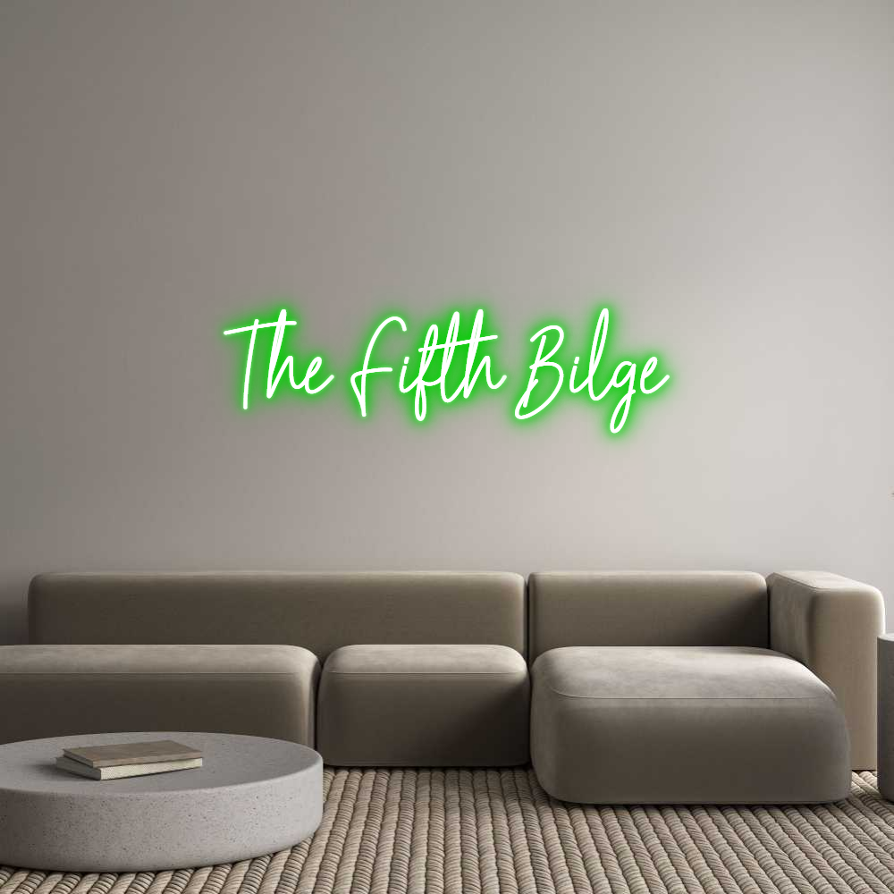 Custom Neon Text - The Fifth Bilge