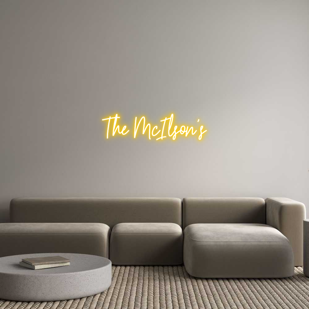 Custom Neon Text - The McIlson's