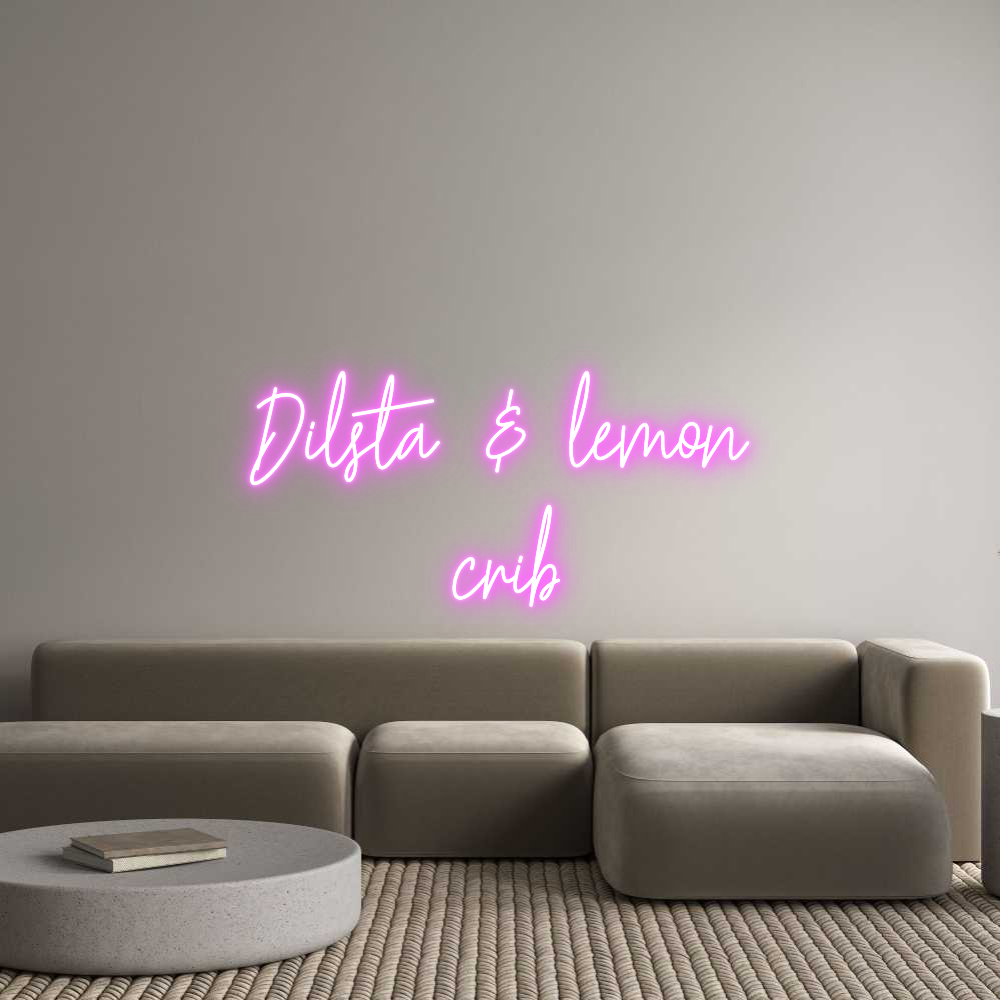 Custom Neon Text - Dilsta  &  le...