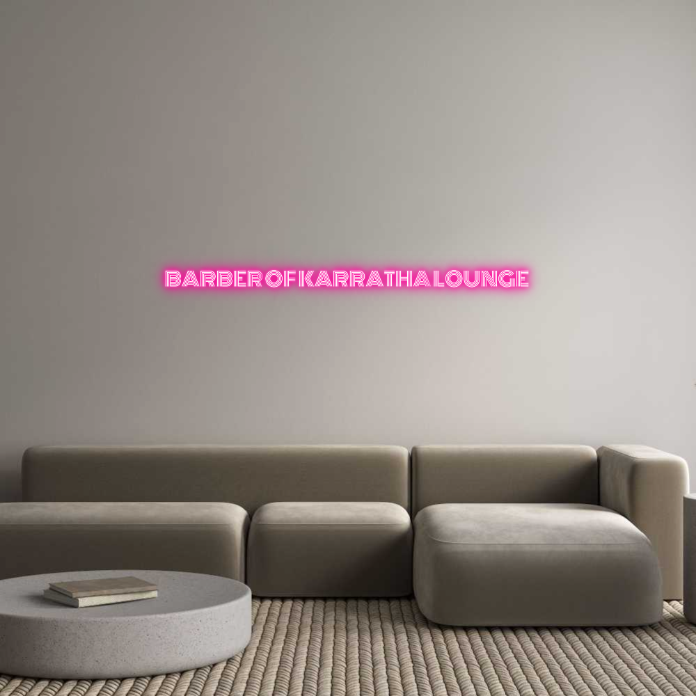 Custom Neon Text - BARBER OF KAR...