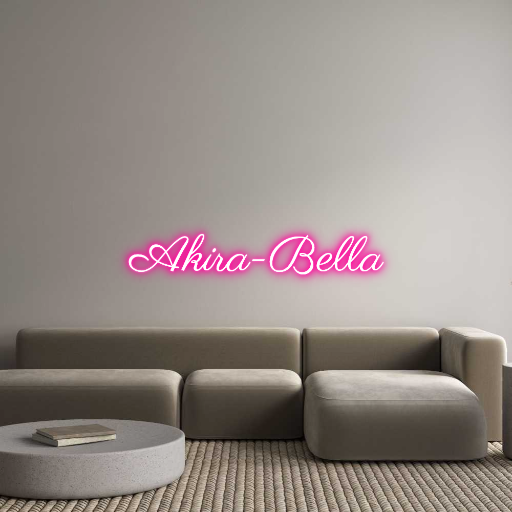 Custom Neon Text - Akira-Bella