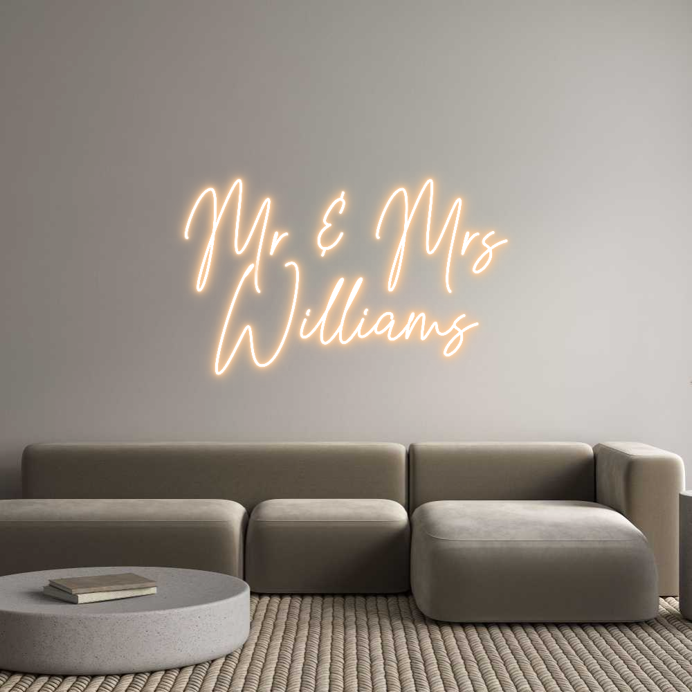 Custom Neon Text - Mr & Mrs
Wil...