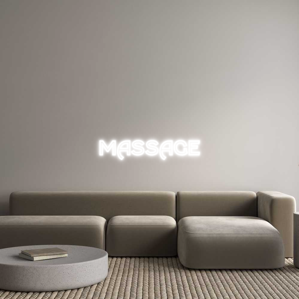 Custom Neon Text - MASSAGE