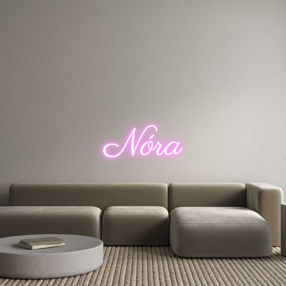 Custom Neon Text - Nóra