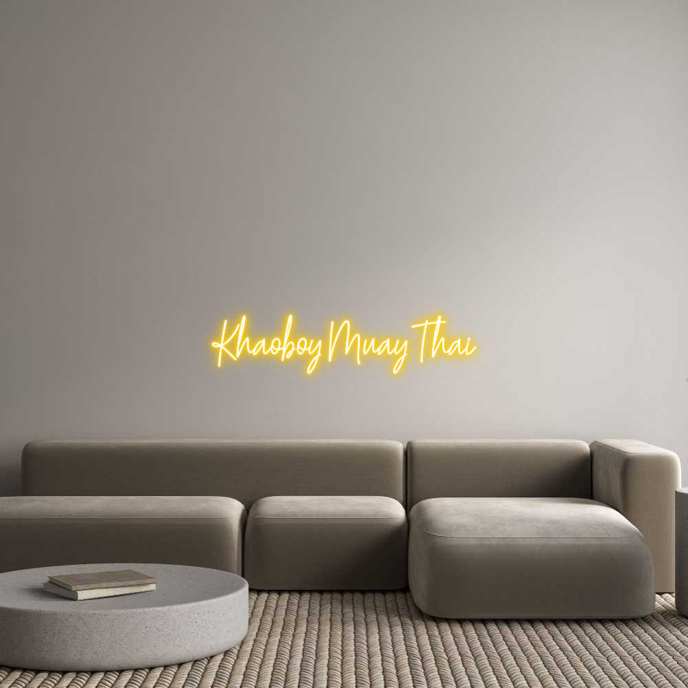 Custom Neon Text - Khaoboy Muay ...