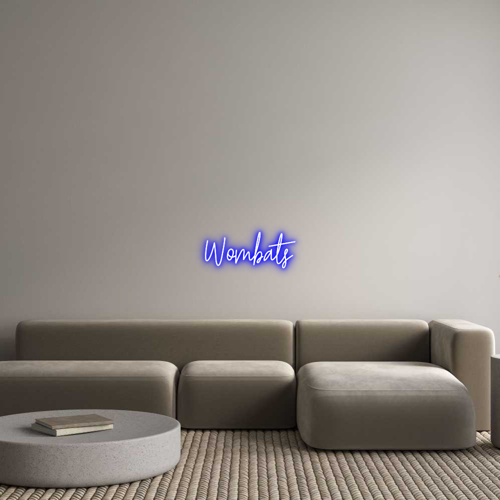 Custom Neon Text - Wombats