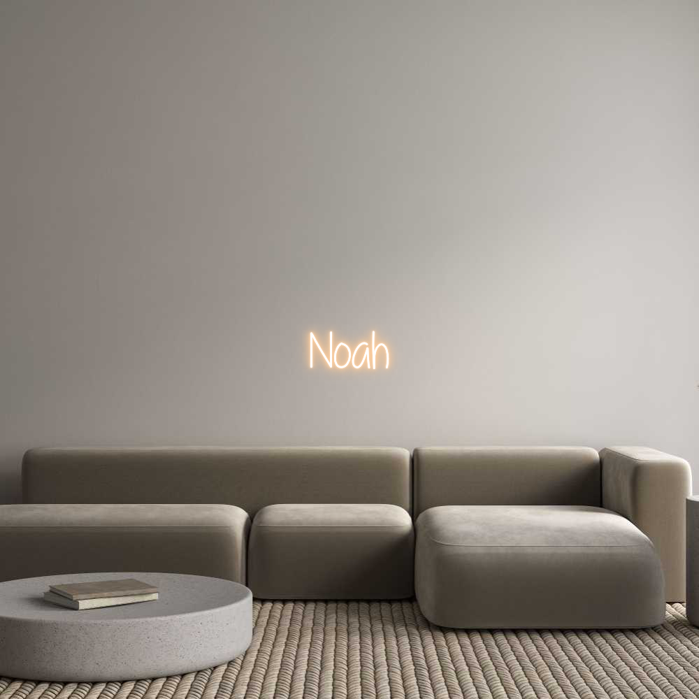 Custom Neon Text - Noah