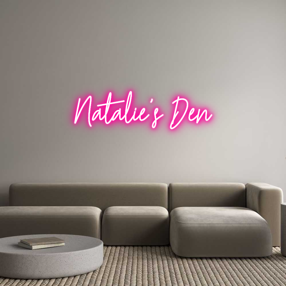 Custom Neon Text - Natalie's Den