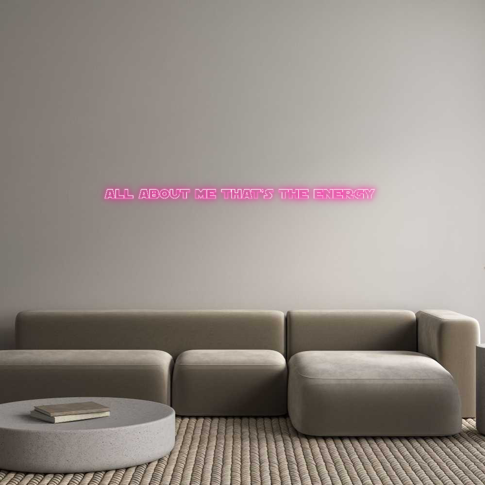 Custom Neon Text - All About Me ...