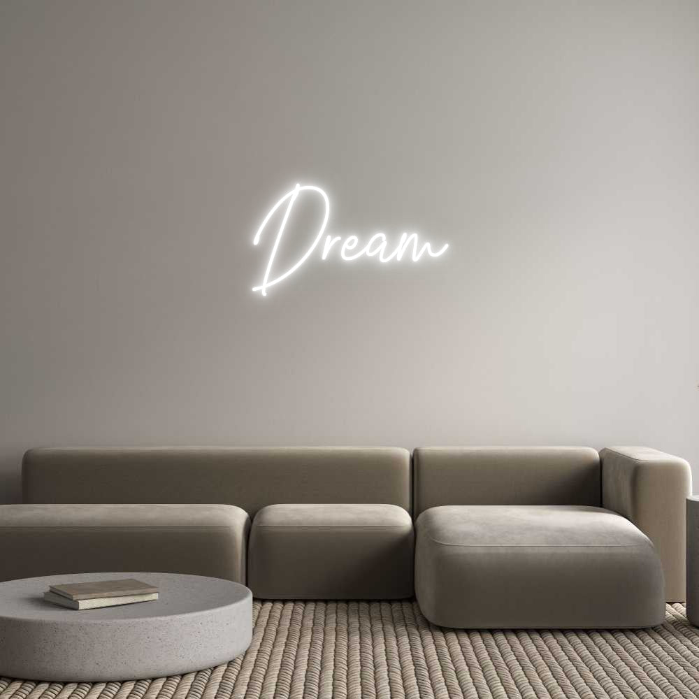 Custom Neon Text - Dream
