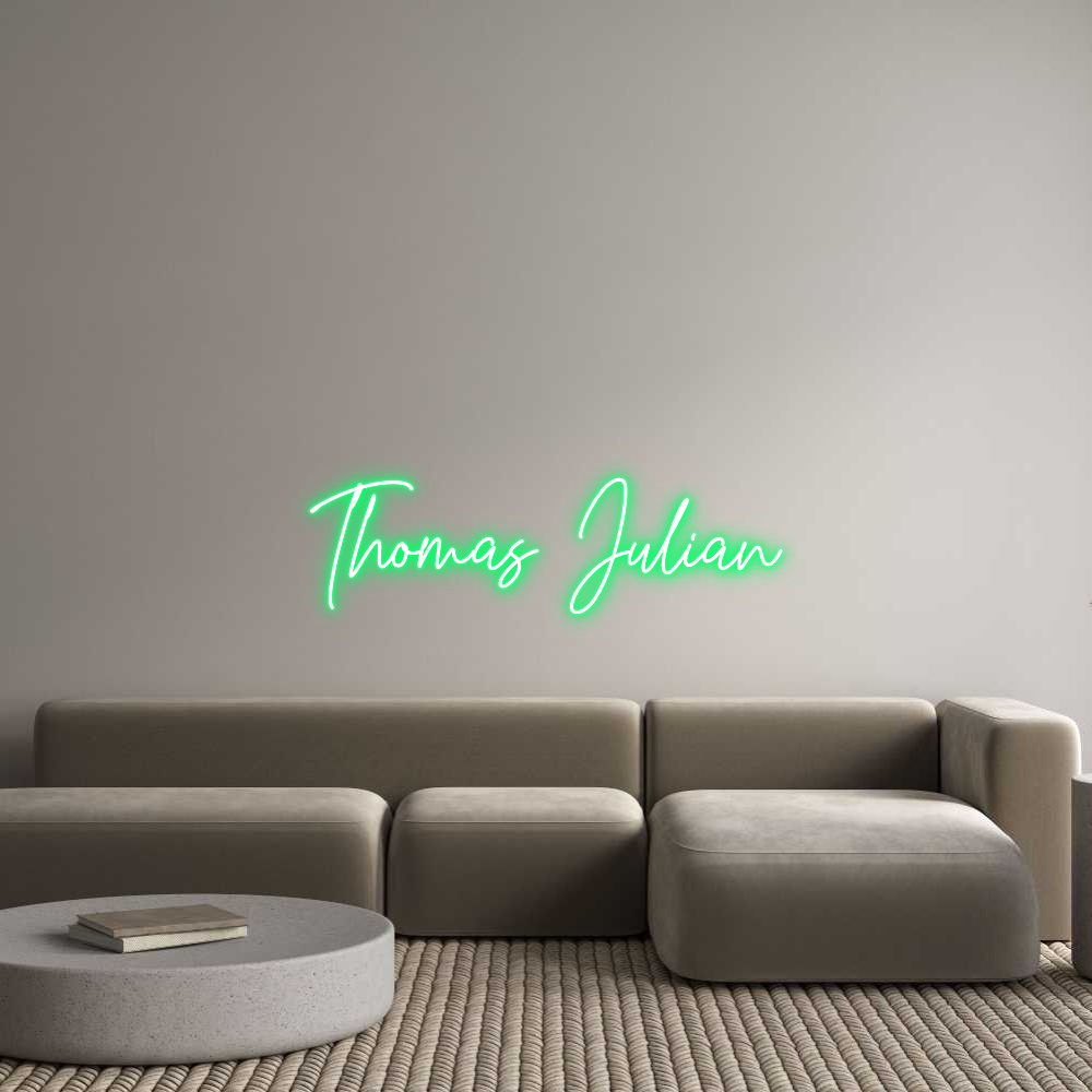 Custom Neon Text - Thomas Julian