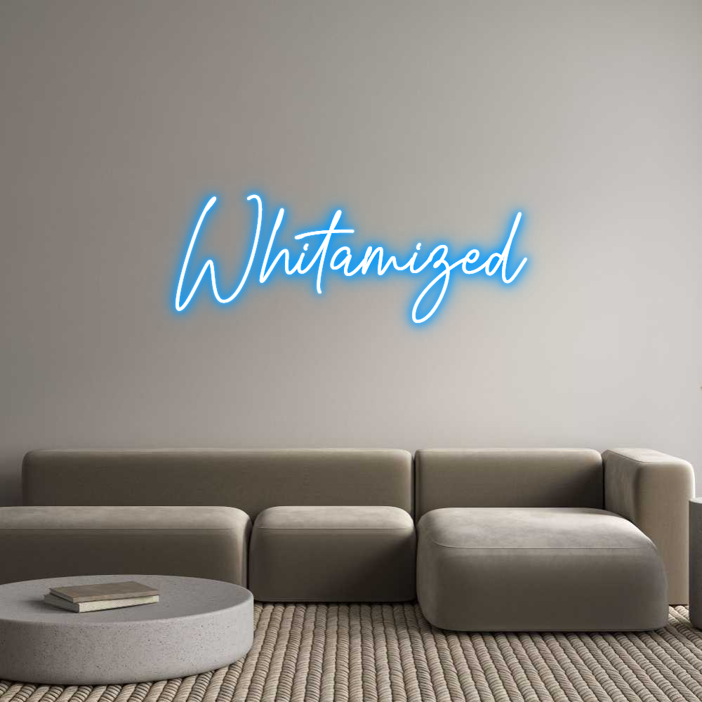 Custom Neon Text - Whitamized