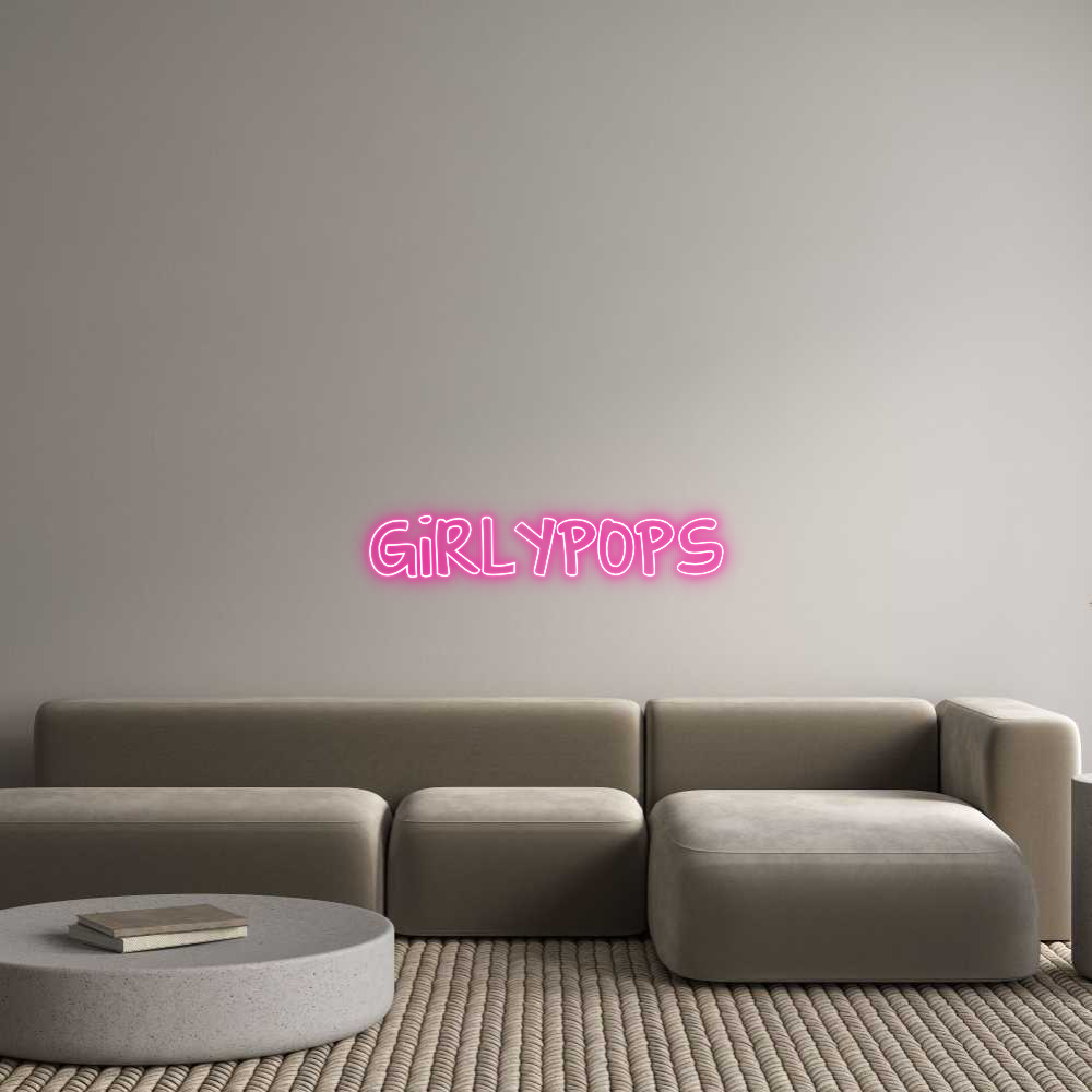 Custom Neon Text - GiRLYPOPS