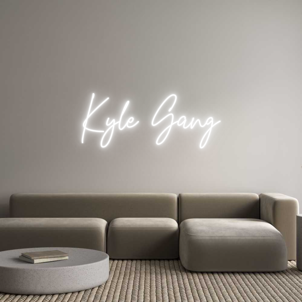 Custom Neon Text - Kyle Gang