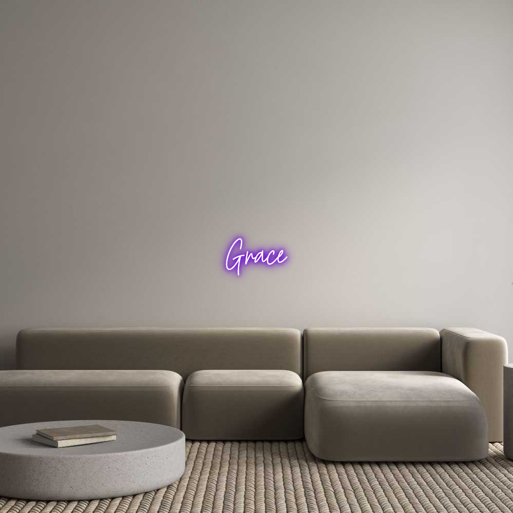 Custom Neon Text - Grace