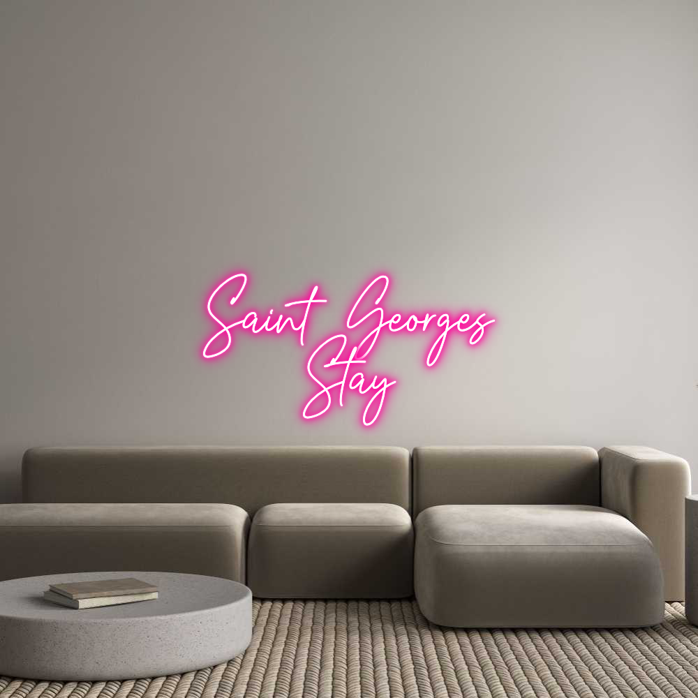 Custom Neon Text - Saint Georges...