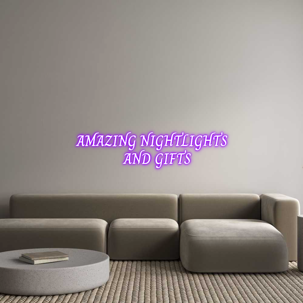 Custom Neon Text - AMAZING NIGHT...