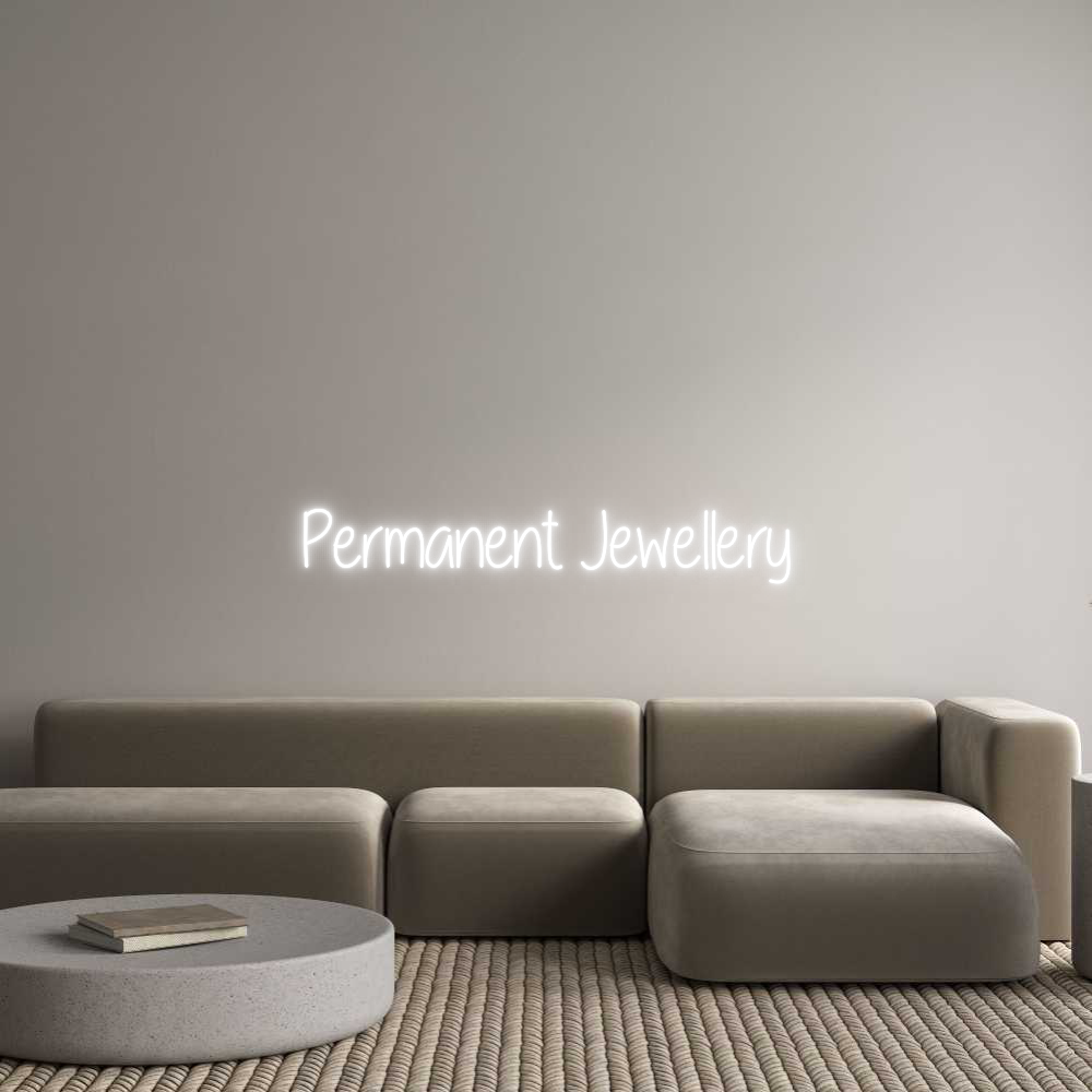 Custom Neon Text - Permanent Jew...