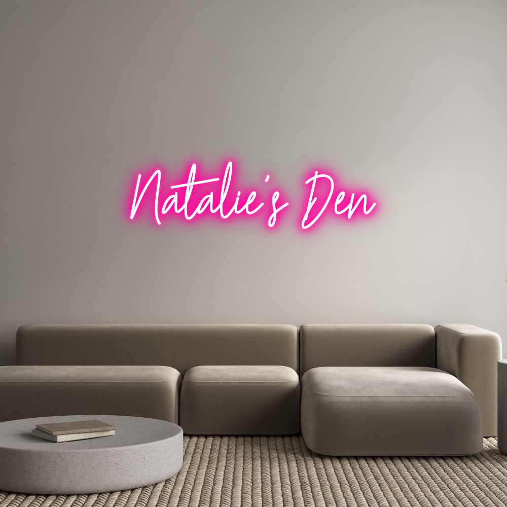 Custom Neon Text - Natalie's Den