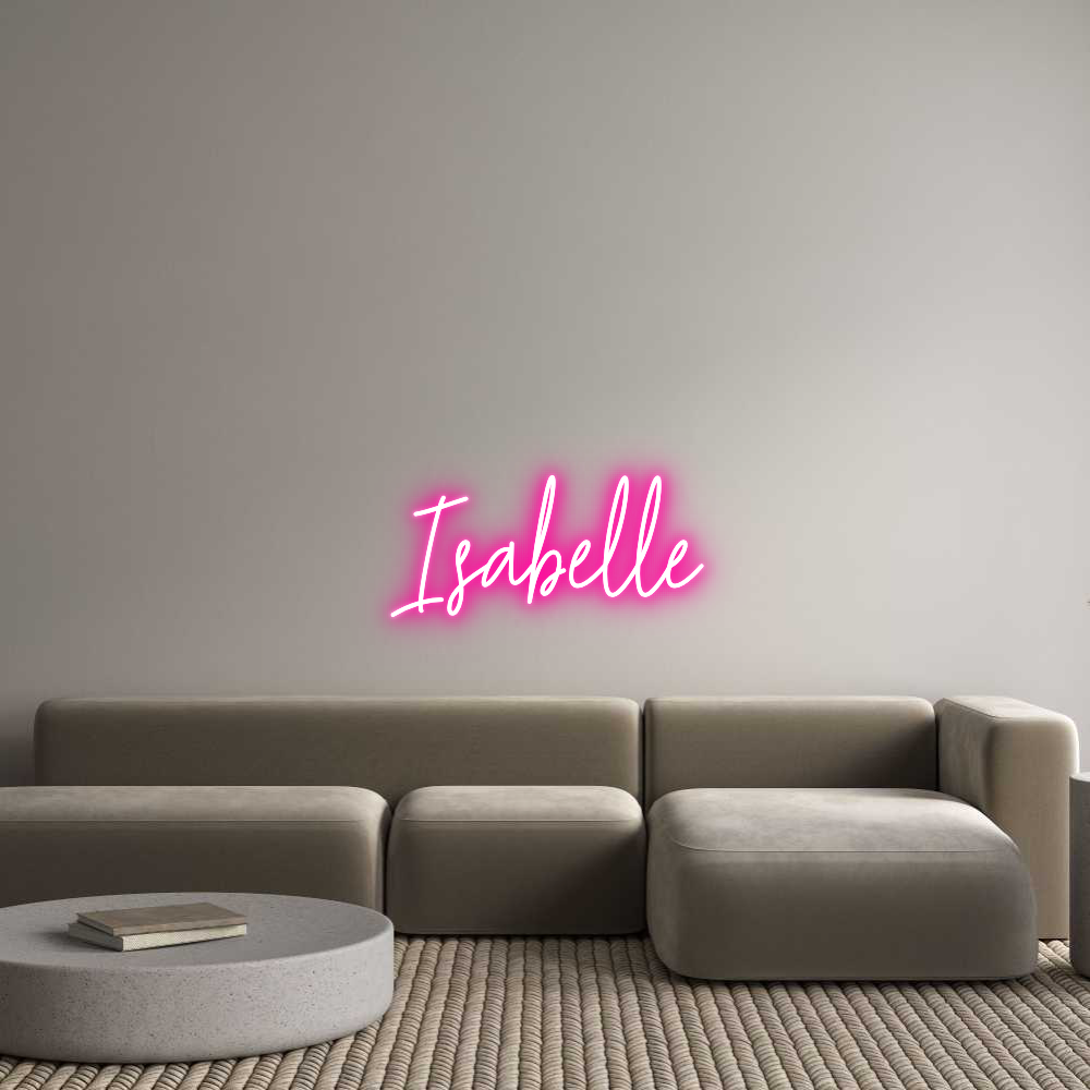 Custom Neon Text - Isabelle