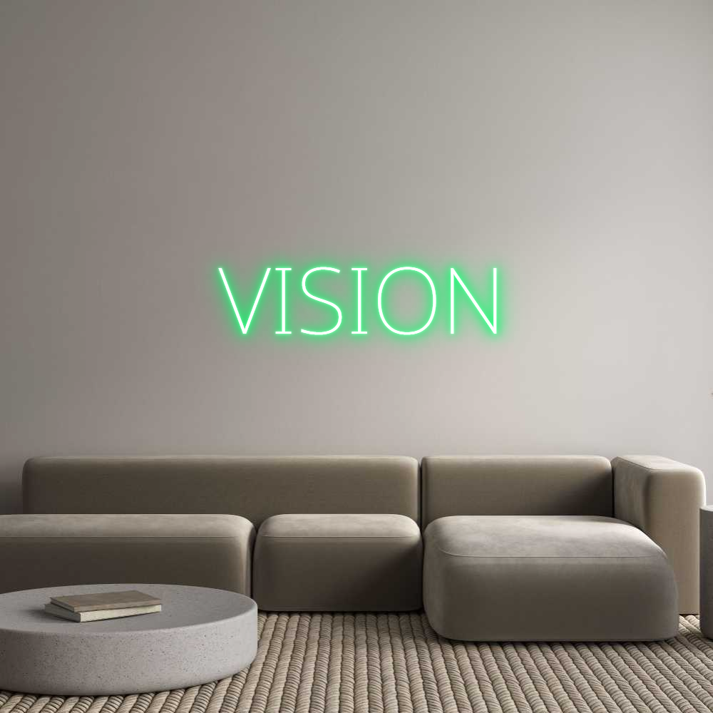 Custom Neon Text - VISION