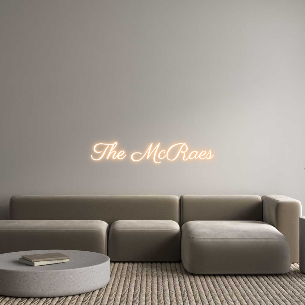 Custom Neon Text - The McRaes