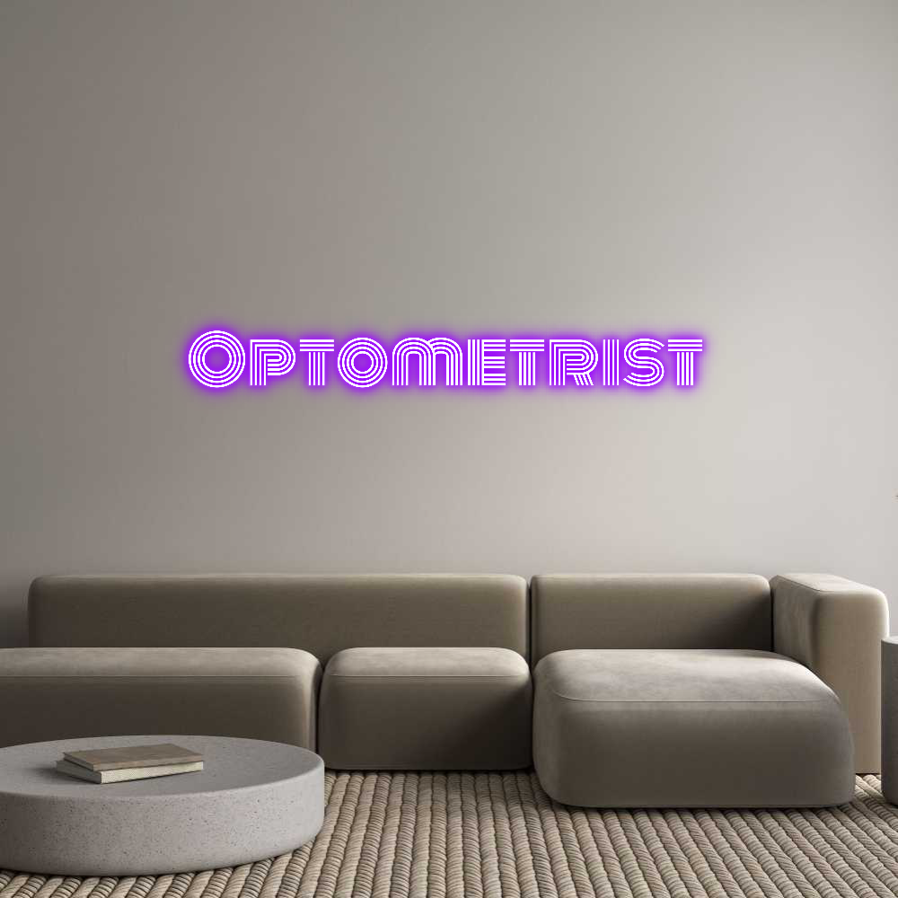 Custom Neon Text - Optometrist
