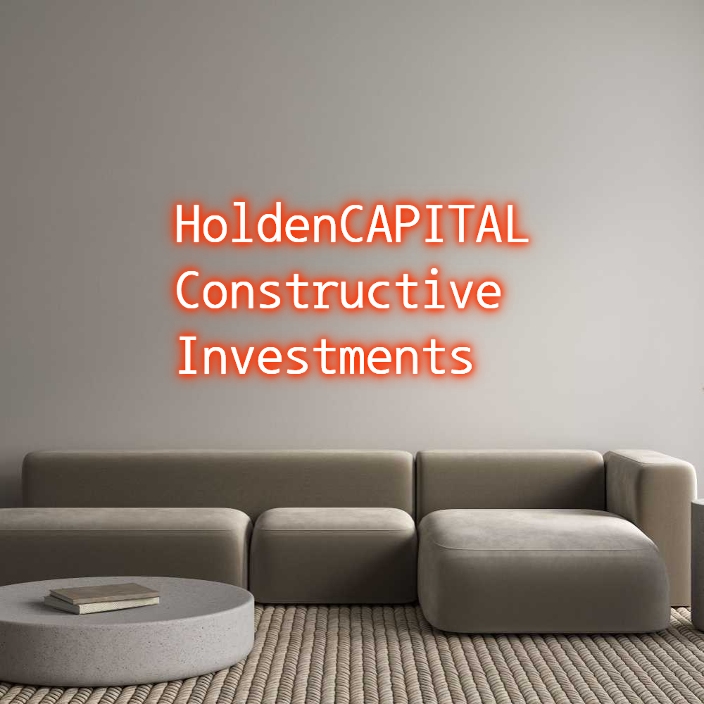 Custom Neon Text - HoldenCAPITAL...