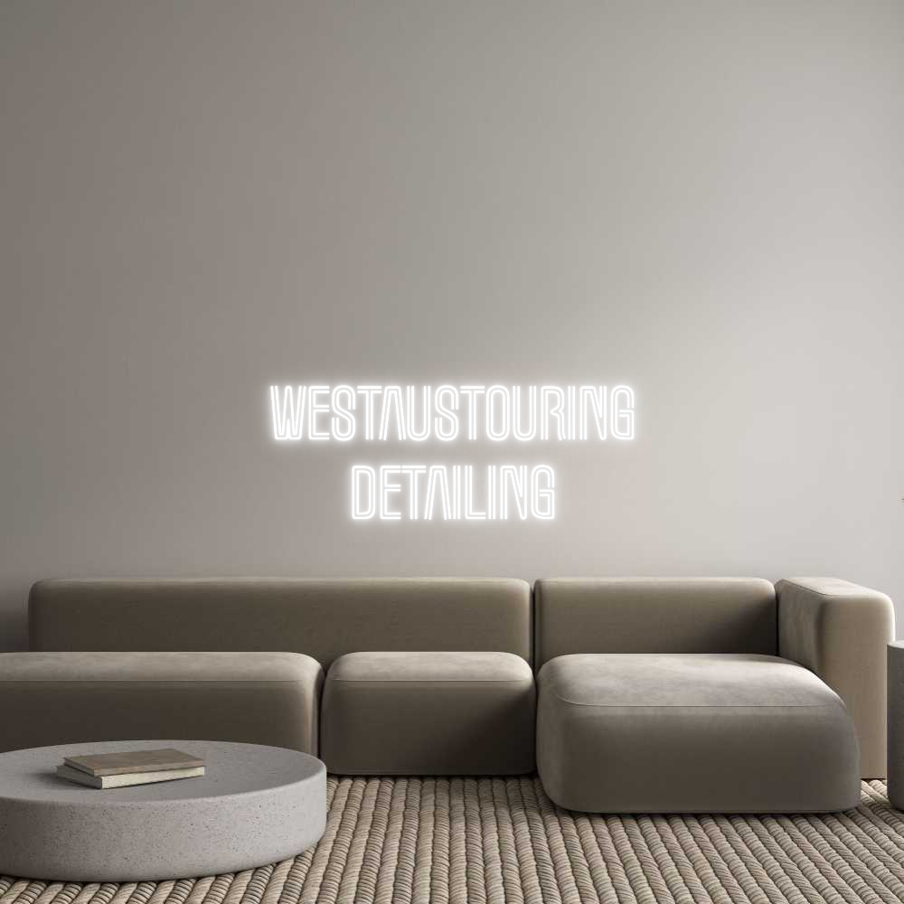 Custom Neon Text - WestAustourin...