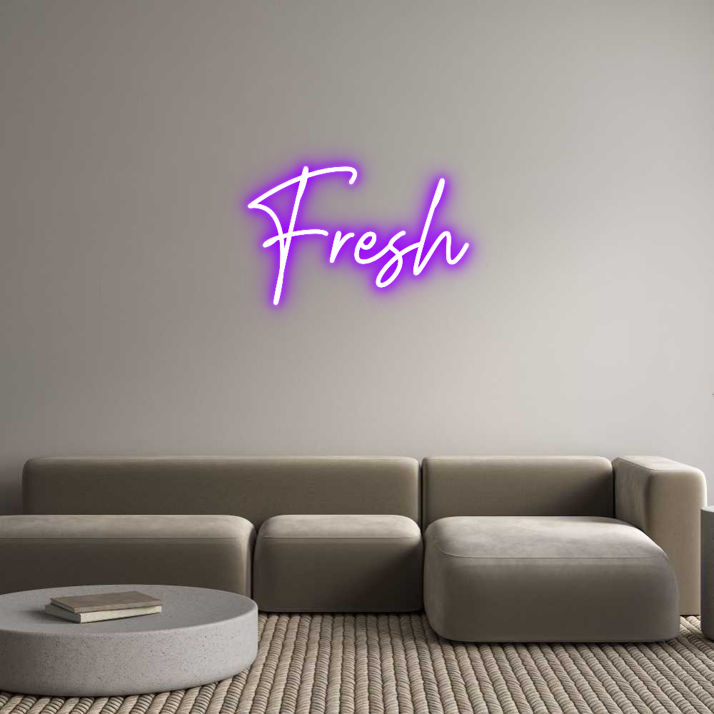 Custom Neon Text - Fresh