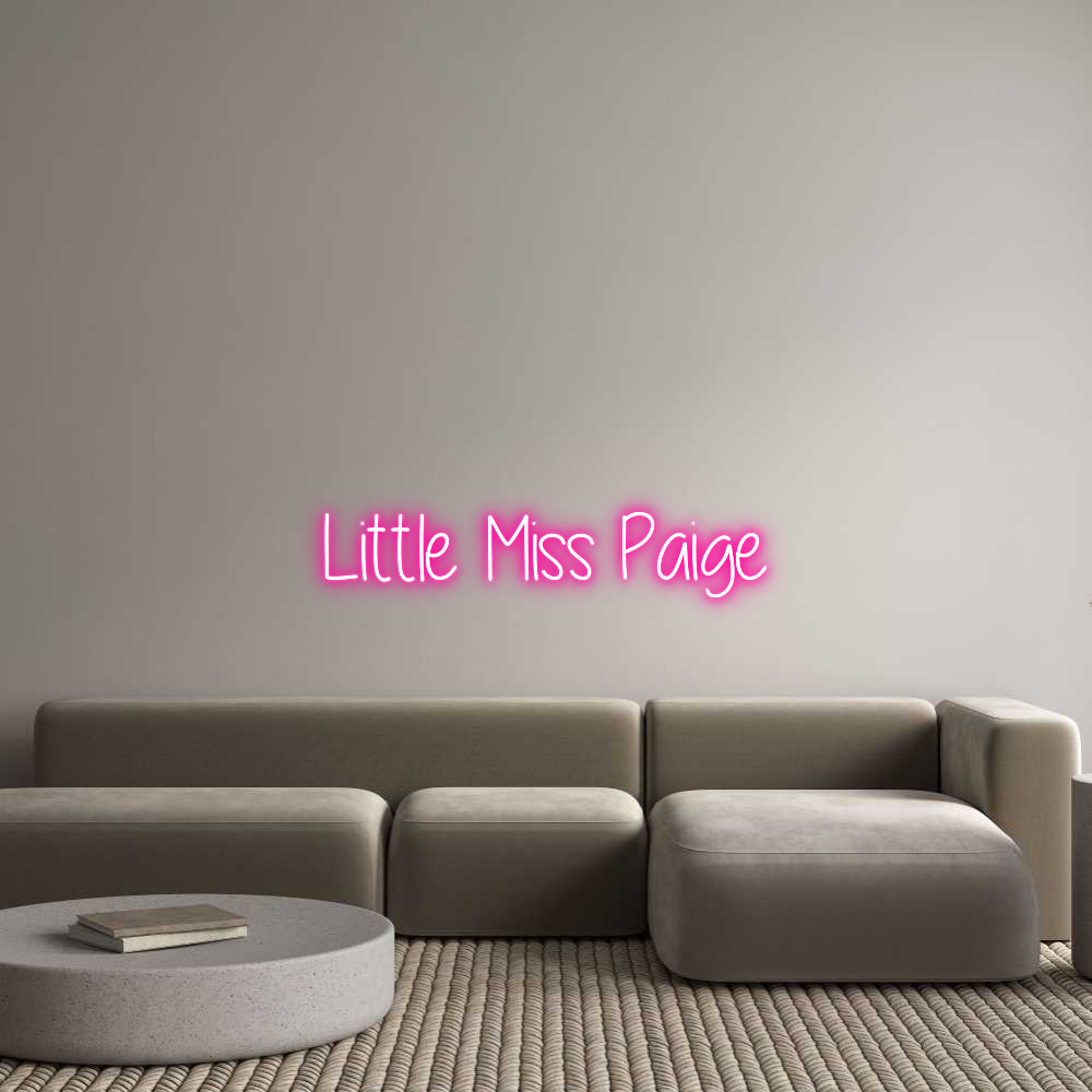 Custom Neon Text - Little Miss P...