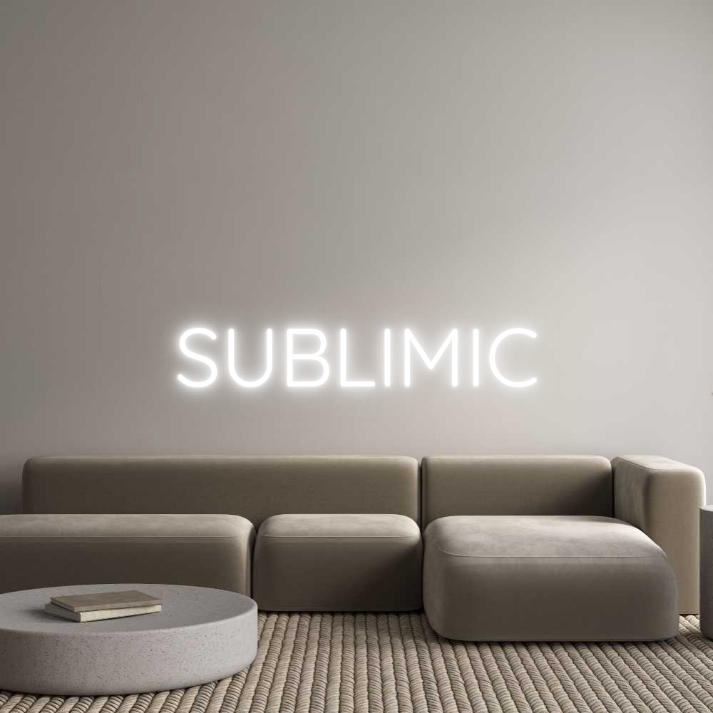 Custom Neon Text - SUBLIMIC