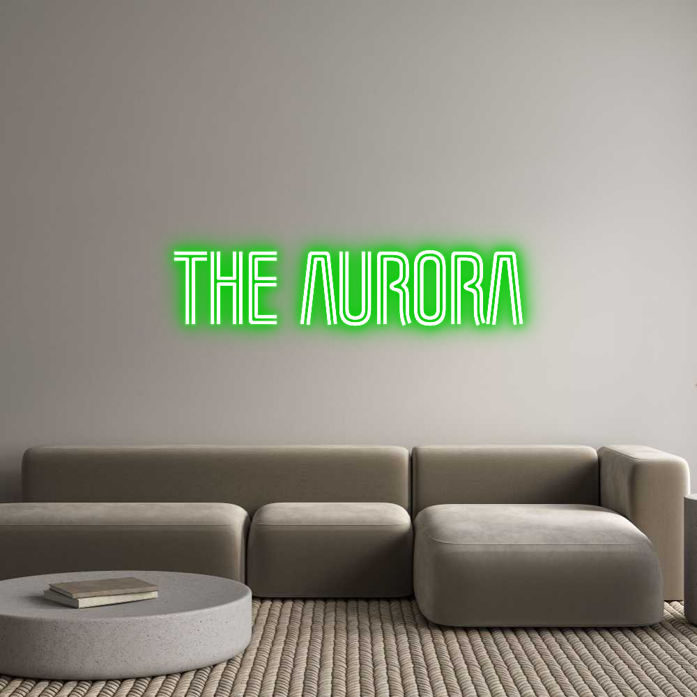 Custom Neon Text - The aurora
