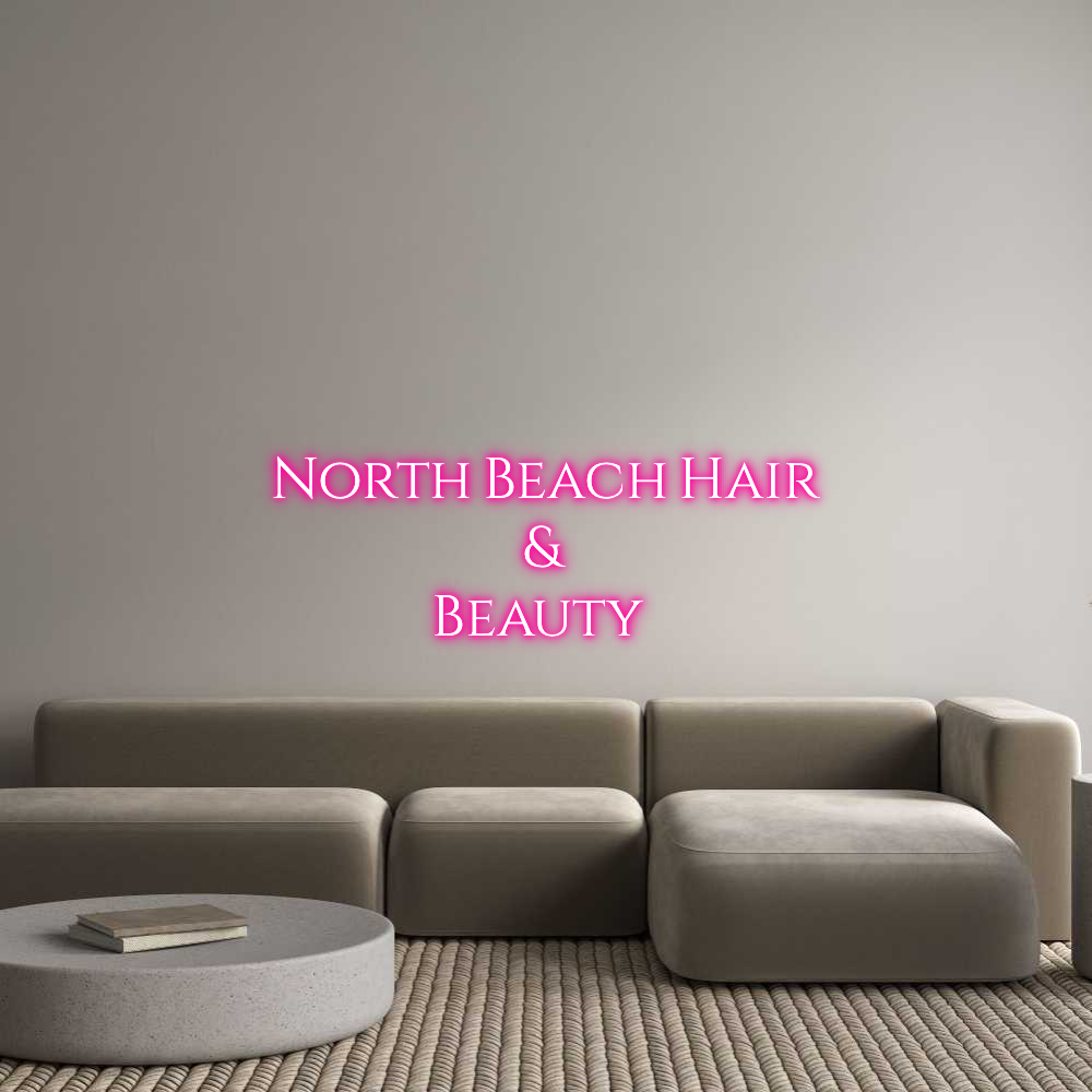 Custom Neon Text - North Beach H...